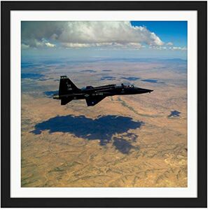 Fine Art Prints Military USA USAF T-38 Talon Aircraft Fighter Jet Photo Square Wooden Framed Wall Art Print Picture 16X16 Inch Fine Art Prints Military USA USAF T-38 Talon Aircraft Fighter Jet Photo Square Wooden Framed Wall Art Print Picture 16X16 Inch
