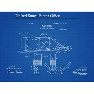 Artery8 Wright Brothers Flying Machine 1906 Detail Vintage Patent Large Wall Art Poster Print Thick Paper 18X24 Inch Artery8 Wright Brothers Flying Machine 1906 Detail Vintage Patent Large Wall Art Poster Print Thick Paper 18X24 Inch