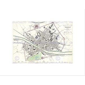 Wee Blue Coo Map Illustrated Antique Sduk Florence Wall Art Print Wee Blue Coo Map Illustrated Antique Sduk Florence Wall Art Print