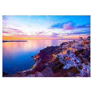 Wee Blue Coo Photo Landscape Seascape Santorini Greece Sunset Picture Wall Art Print Wee Blue Coo Photo Landscape Seascape Santorini Greece Sunset Picture Wall Art Print