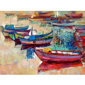 Fine Art Prints Boats And Ocean Painting Large Wall Art Print Canvas Premium Poster Fine Art Prints Boats And Ocean Painting Large Wall Art Print Canvas Premium Poster