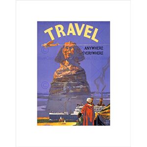 Wee Blue Coo TRAVEL TOURISM BURNS PHILP SHIP LINER EGYPT SPHINX FRAMED ART PRINT B12X11337 Wee Blue Coo TRAVEL TOURISM BURNS PHILP SHIP LINER EGYPT SPHINX FRAMED ART PRINT B12X11337