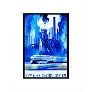 Wee Blue Coo TRAVEL TRANSPORT RAIL TRAIN RAILWAY INDUSTRY FACTORY FRAMED ART PRINT B12X11428 Wee Blue Coo TRAVEL TRANSPORT RAIL TRAIN RAILWAY INDUSTRY FACTORY FRAMED ART PRINT B12X11428