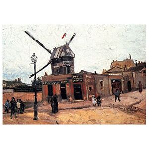 Wee Blue Coo Painting Van Gogh Le Moulin De La Galette Wall Art Print Wee Blue Coo Painting Van Gogh Le Moulin De La Galette Wall Art Print