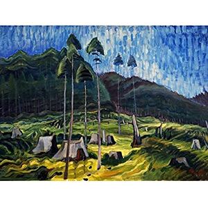 Artery8 Emily Carr 1939 Odds And Ends Landscape Art Print Canvas Premium Wall Decor Poster Mural Artery8 Emily Carr 1939 Odds And Ends Landscape Art Print Canvas Premium Wall Decor Poster Mural