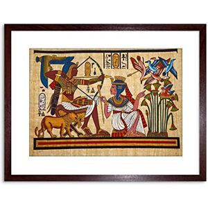 Wee Blue Coo Painting Egyptian Mural Pharaoh Queen Archery Arrow Bow Framed Wall Art Print Wee Blue Coo Painting Egyptian Mural Pharaoh Queen Archery Arrow Bow Framed Wall Art Print