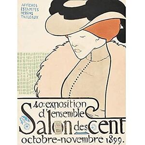 Artery8 Evenepoel Salon Des Cent 40th Exhibition Advert Unframed Wall Art Print Poster Home Decor Premium Artery8 Evenepoel Salon Des Cent 40th Exhibition Advert Unframed Wall Art Print Poster Home Decor Premium