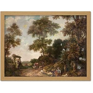 Artery8 Jurriaan Andriessen Dutch Landscape Painting Artwork Framed Wall Art Print 18X24 Inch Artery8 Jurriaan Andriessen Dutch Landscape Painting Artwork Framed Wall Art Print 18X24 Inch