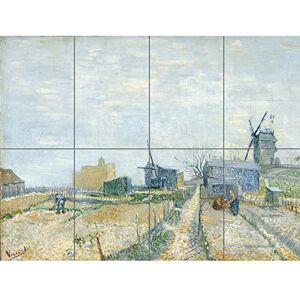 Artery8 Vincent Van Gogh Montmartre Molens En Moestuinen Cropped XL Giant Panel Poster (8 Sections) Artery8 Vincent Van Gogh Montmartre Molens En Moestuinen Cropped XL Giant Panel Poster (8 Sections)