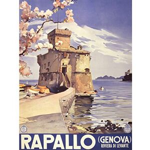 Wee Blue Coo TRAVEL TOURISM RAPALLO ITALY CASTLE LAKE GENOA NEW FINE ART PRINT POSTER PICTURE 30x40 CMS CC4443 Wee Blue Coo TRAVEL TOURISM RAPALLO ITALY CASTLE LAKE GENOA NEW FINE ART PRINT POSTER PICTURE 30x40 CMS CC4443