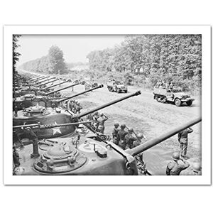 Fine Art Prints War WWII USA 2nd Armored Division Berlin 1945 Photo Artwork Framed Wall Art Print 18X24 Inch Fine Art Prints War WWII USA 2nd Armored Division Berlin 1945 Photo Artwork Framed Wall Art Print 18X24 Inch