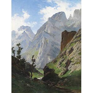 Fine Art Prints De Haes Mancorbo Picos Europa Bergtal Gemälde Großer Druck Poster Wandkunst Dekor Bild Fine Art Prints De Haes Mancorbo Picos Europa Bergtal Gemälde Großer Druck Poster Wandkunst Dekor Bild