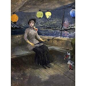 Artery8 Jean Louis Forain Woman On A Yacht C1883 Painting Unframed Wall Art Print Poster Home Decor Premium Artery8 Jean Louis Forain Woman On A Yacht C1883 Painting Unframed Wall Art Print Poster Home Decor Premium