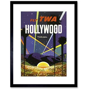 Wee Blue Coo Ad Travel Hollywood California Los Angeles TWA Airline Framed Wall Art Print Wee Blue Coo Ad Travel Hollywood California Los Angeles TWA Airline Framed Wall Art Print