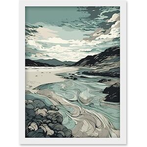 Artery8 - Luskentyre Beach - Framed - A4 - Wall Art Artery8 - Luskentyre Beach - Framed - A4 - Wall Art