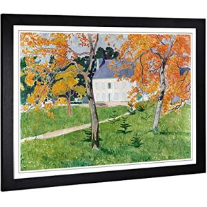 Big Box Art Framed Print of Emile Bernard House Among The Trees Design Wall Art Picture Home Decor for Kitchen, Living Room, Bedroom, Hallway, Black, A2 / 24.5x18 Inch / 62x45cm Big Box Art Framed Print of Emile Bernard House Among The Trees Design Wall Art Picture Home Decor for Kitchen, Living Room, Bedroom, Hallway, Black, A2 / 24.5x18 Inch / 62x45cm