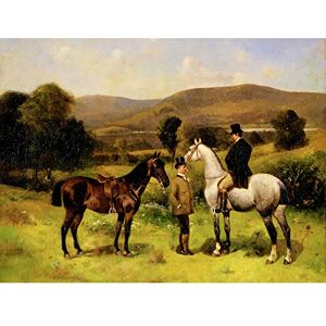 Artery8 Leighton Two Horses And Riders 1883 Painting Premium Wall Art Canvas Print 18X24 Inch Artery8 Leighton Two Horses And Riders 1883 Painting Premium Wall Art Canvas Print 18X24 Inch