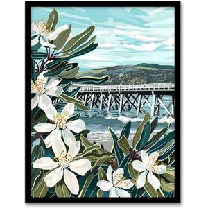 Artery8 Dunoon Pier Scotland Painting Lily Wildflowers Living Room Artwork Framed Wall Art Print A4 Artery8 Dunoon Pier Scotland Painting Lily Wildflowers Living Room Artwork Framed Wall Art Print A4