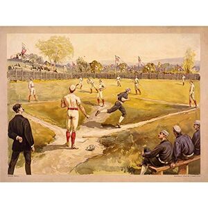 Wee Blue Coo Paintings Sport Baseball Pitcher Run Art Print Poster Wall Decor 12X16 Inch Wee Blue Coo Paintings Sport Baseball Pitcher Run Art Print Poster Wall Decor 12X16 Inch