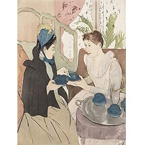 Fine Art Prints Cassatt Afternoon Tea Party Painting Art Print Canvas Premium Wall Decor Poster Mural Fine Art Prints Cassatt Afternoon Tea Party Painting Art Print Canvas Premium Wall Decor Poster Mural