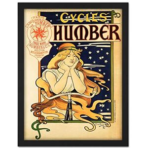 Fine Art Prints Bresster Humber Cycles French Nouveau Vintage Advert Large Framed Art Print Poster Wall Decor 18x24 in Fine Art Prints Bresster Humber Cycles French Nouveau Vintage Advert Large Framed Art Print Poster Wall Decor 18x24 in