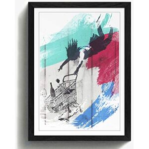 Arty Pie Framed Print Black A2 (24.5x18 Inch) Shop Until You Drop Banksy Graffiti Wall Art V2, Wood, Multi-Colour, 60 x 42 x 2 cm Arty Pie Framed Print Black A2 (24.5x18 Inch) Shop Until You Drop Banksy Graffiti Wall Art V2, Wood, Multi-Colour, 60 x 42 x 2 cm