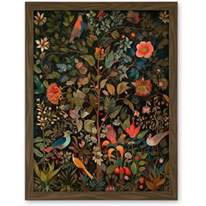 Artery8 Birds on Blooming Trees in Spring Modern Folk Art Artwork Framed Wall Art Print 18X24 Inch Artery8 Birds on Blooming Trees in Spring Modern Folk Art Artwork Framed Wall Art Print 18X24 Inch