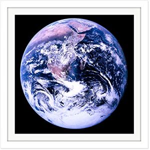 Fine Art Prints Space NASA Earth Apollo 17 Blue Marble Photograph Square Wooden Framed Wall Art Print Picture 16X16 Inch Fine Art Prints Space NASA Earth Apollo 17 Blue Marble Photograph Square Wooden Framed Wall Art Print Picture 16X16 Inch