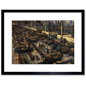 Wee Blue Coo Paintings War Ordnance Factory Tank Production Cuneo Uk Framed Print B12X9949 Wee Blue Coo Paintings War Ordnance Factory Tank Production Cuneo Uk Framed Print B12X9949