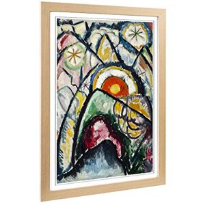 Big Box Art Framed Print of Marsden Hartley Painting Number One Design Wall Art Picture Home Decor for Kitchen, Living Room, Bedroom, Hallway, Oak, A2 / 24.5x18 Inch / 62x45cm Big Box Art Framed Print of Marsden Hartley Painting Number One Design Wall Art Picture Home Decor for Kitchen, Living Room, Bedroom, Hallway, Oak, A2 / 24.5x18 Inch / 62x45cm