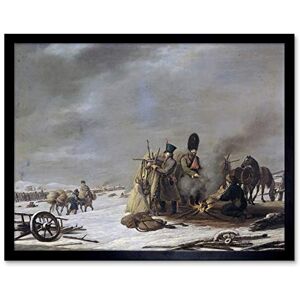 Artery8 Hari 1812 Napoleon'S Retreat From Russia Painting Art Print Framed Poster Wall Decor 12x16 inch Artery8 Hari 1812 Napoleon'S Retreat From Russia Painting Art Print Framed Poster Wall Decor 12x16 inch