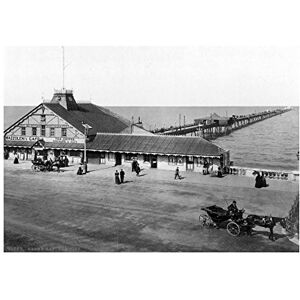 Wee Blue Coo Vintage Photo Herne Bay Pier England Wall Art Print Wee Blue Coo Vintage Photo Herne Bay Pier England Wall Art Print