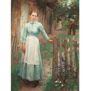 Fine Art Prints Clausen Girl At Gate Farm Portrait Painting Art Print Canvas Premium Wall Decor Poster Mural Fine Art Prints Clausen Girl At Gate Farm Portrait Painting Art Print Canvas Premium Wall Decor Poster Mural