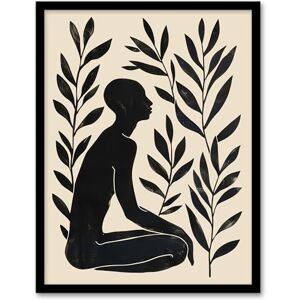 Artery8 Peace in the Leaves Meditation Minimal Yoga Zen For Living Room Artwork Framed Wall Art Print A4 Artery8 Peace in the Leaves Meditation Minimal Yoga Zen For Living Room Artwork Framed Wall Art Print A4
