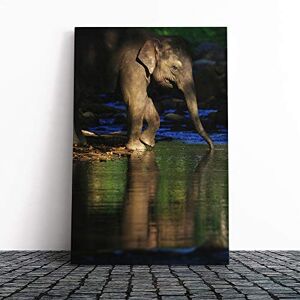 Big Box Art Elephant Vol.5 Canvas Print Gallery Wrapped 30mm Frame Wall Art 30x20 inches Ready to Hang Modern Animals Picture Living Room Bedroom Lounge Office Big Box Art Elephant Vol.5 Canvas Print Gallery Wrapped 30mm Frame Wall Art 30x20 inches Ready to Hang Modern Animals Picture Living Room Bedroom Lounge Office