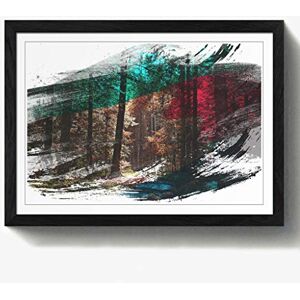 Arty Pie Framed Print Black A2 (24.5x18 Inch) Landscape Autumn Forest Woodland V2, Wood, Multi-Colour, 60 x 42 x 2 cm Arty Pie Framed Print Black A2 (24.5x18 Inch) Landscape Autumn Forest Woodland V2, Wood, Multi-Colour, 60 x 42 x 2 cm
