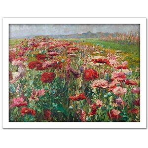 Artery8 Florian Flowering Poppies Meadow Flowers Painting Artwork Framed Wall Art Print 18X24 Inch Artery8 Florian Flowering Poppies Meadow Flowers Painting Artwork Framed Wall Art Print 18X24 Inch