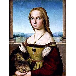 Artery8 Rafael Santi Young Woman With Unicorn Painting Unframed Wall Art Print Poster Home Decor Premium Artery8 Rafael Santi Young Woman With Unicorn Painting Unframed Wall Art Print Poster Home Decor Premium