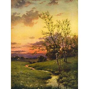 Wee Blue Coo Paintings Landscape Sunset Countryside Tree Art Print Poster Wall Decor 12X16 Inch Wee Blue Coo Paintings Landscape Sunset Countryside Tree Art Print Poster Wall Decor 12X16 Inch