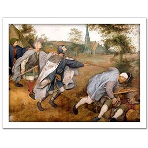Artery8 Pieter Bruegel Blind Leading The Blind Painting Artwork Framed Wall Art Print 18X24 Inch Artery8 Pieter Bruegel Blind Leading The Blind Painting Artwork Framed Wall Art Print 18X24 Inch