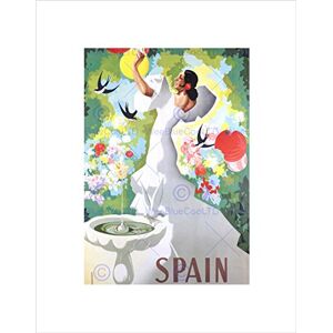 Wee Blue Coo TRAVEL SPAIN FLAMENCO DANCE BIRD BATH BLACK FRAMED ART PRINT PICTURE B12X10208 Wee Blue Coo TRAVEL SPAIN FLAMENCO DANCE BIRD BATH BLACK FRAMED ART PRINT PICTURE B12X10208