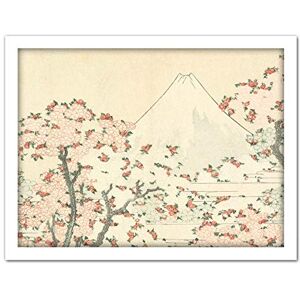 Artery8 Hokusai Fuji And Cherry Blossom Japanese Painting Artwork Framed Wall Art Print 18X24 Inch Artery8 Hokusai Fuji And Cherry Blossom Japanese Painting Artwork Framed Wall Art Print 18X24 Inch