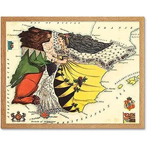 Fine Art Prints Lancaster 1869 Pictorial Map Spain Portugal Bear Lady Unframed Wall Art Print Poster Home Decor Premium Fine Art Prints Lancaster 1869 Pictorial Map Spain Portugal Bear Lady Unframed Wall Art Print Poster Home Decor Premium
