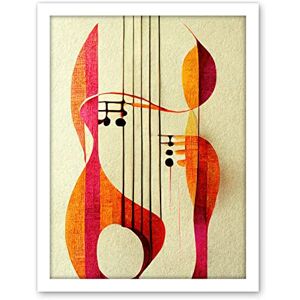 Wee Blue Coo Abstract Autumnal Boho Musical Music Symbol Clef in Cream Pink Copper Yellow Artwork Framed Wall Art Print 18X24 Inch Wee Blue Coo Abstract Autumnal Boho Musical Music Symbol Clef in Cream Pink Copper Yellow Artwork Framed Wall Art Print 18X24 Inch
