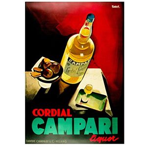 Wee Blue Coo Ad Drink Alcohol Liquor Bottle Cordial Milan Italy Wall Art Print Wee Blue Coo Ad Drink Alcohol Liquor Bottle Cordial Milan Italy Wall Art Print