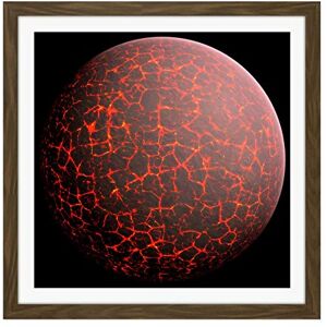 Fine Art Prints Space Concept Illustration Planet Earth Early Formation Square Wooden Framed Wall Art Print Picture 16X16 Inch Fine Art Prints Space Concept Illustration Planet Earth Early Formation Square Wooden Framed Wall Art Print Picture 16X16 Inch