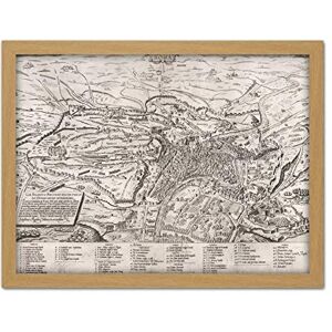 Artery8 Map Doslo 1561 Topographical 16th Century Rome City Plan Artwork Framed Wall Art Print 18X24 Inch Artery8 Map Doslo 1561 Topographical 16th Century Rome City Plan Artwork Framed Wall Art Print 18X24 Inch
