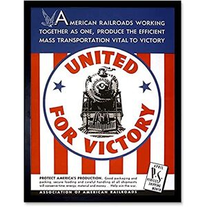 Fine Art Prints War WWII USA United Victory American Railroads Advert Unframed Wall Art Print Poster Home Decor Premium Fine Art Prints War WWII USA United Victory American Railroads Advert Unframed Wall Art Print Poster Home Decor Premium