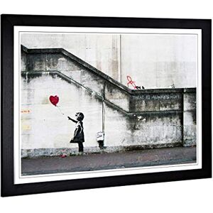 Big Box Art Framed Print of Banksy Girl with Balloon Graffiti Design Wall Art Picture Home Decor for Kitchen, Living Room, Bedroom, Hallway, Black, A2 / 24.5x18 Inch / 62x45cm Big Box Art Framed Print of Banksy Girl with Balloon Graffiti Design Wall Art Picture Home Decor for Kitchen, Living Room, Bedroom, Hallway, Black, A2 / 24.5x18 Inch / 62x45cm