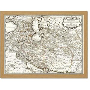 Wee Blue Coo Map Antique Middle East Iran Persia De L'isle Art Large Framed Art Print Poster Wall Decor 18x24 inch Wee Blue Coo Map Antique Middle East Iran Persia De L'isle Art Large Framed Art Print Poster Wall Decor 18x24 inch
